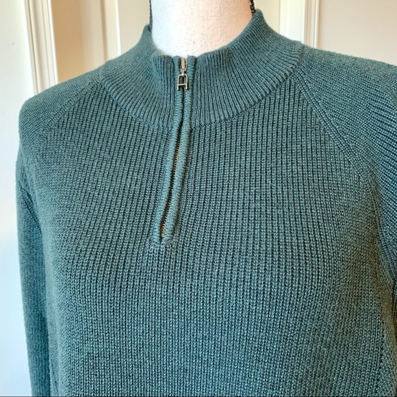 TED BAKER London Textured 1/4 Zip High Neck Hardmun Sweater—SZ. 2XL - Picture 3 of 16